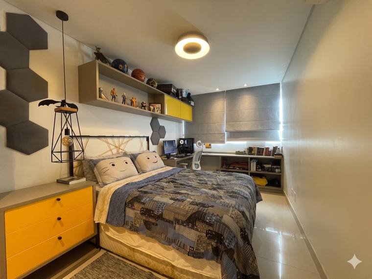 Quarto com marcenaria planejada